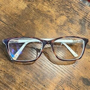 Ted Baker Eyeglasses Frames Only B742 TOR 55-16-140 Plastic Tortoise Blue